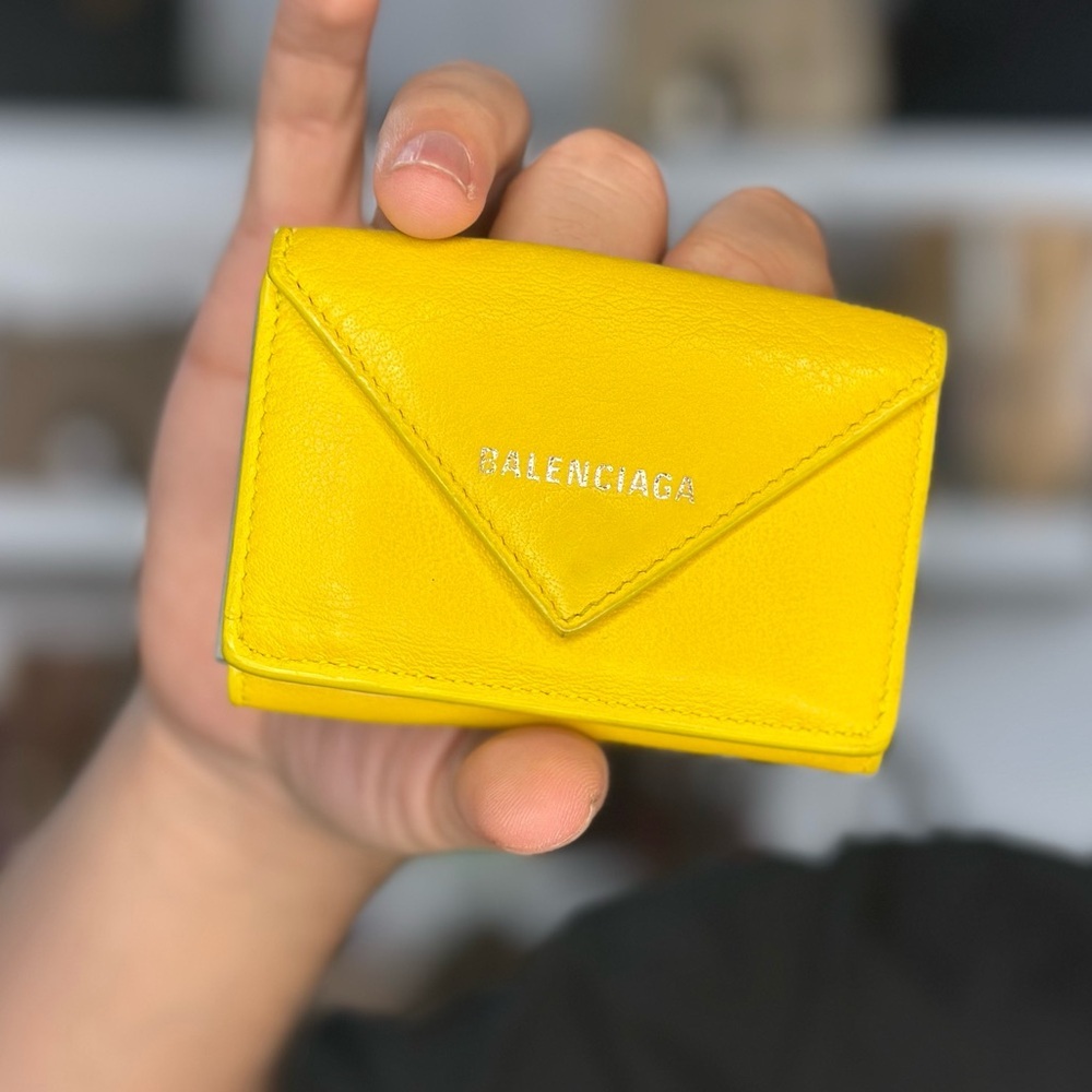 Balenciaga Mini Yellow Wallet